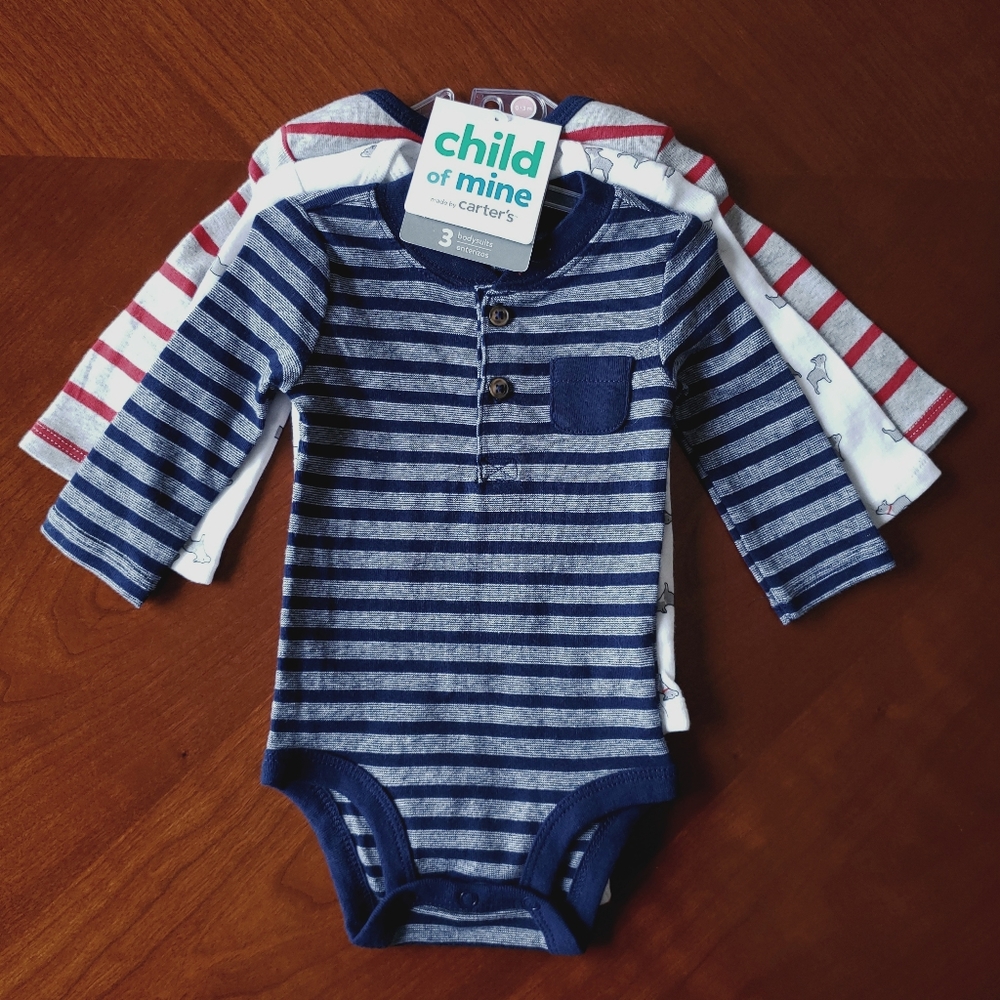 NWT child of mine by Carter's 3 bodysuit set 0-3